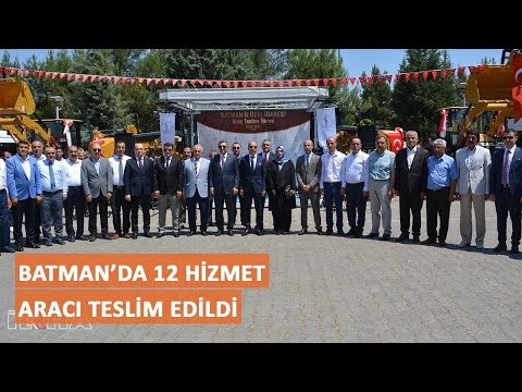 Batman’da 12 hizmet aracı teslim edildi