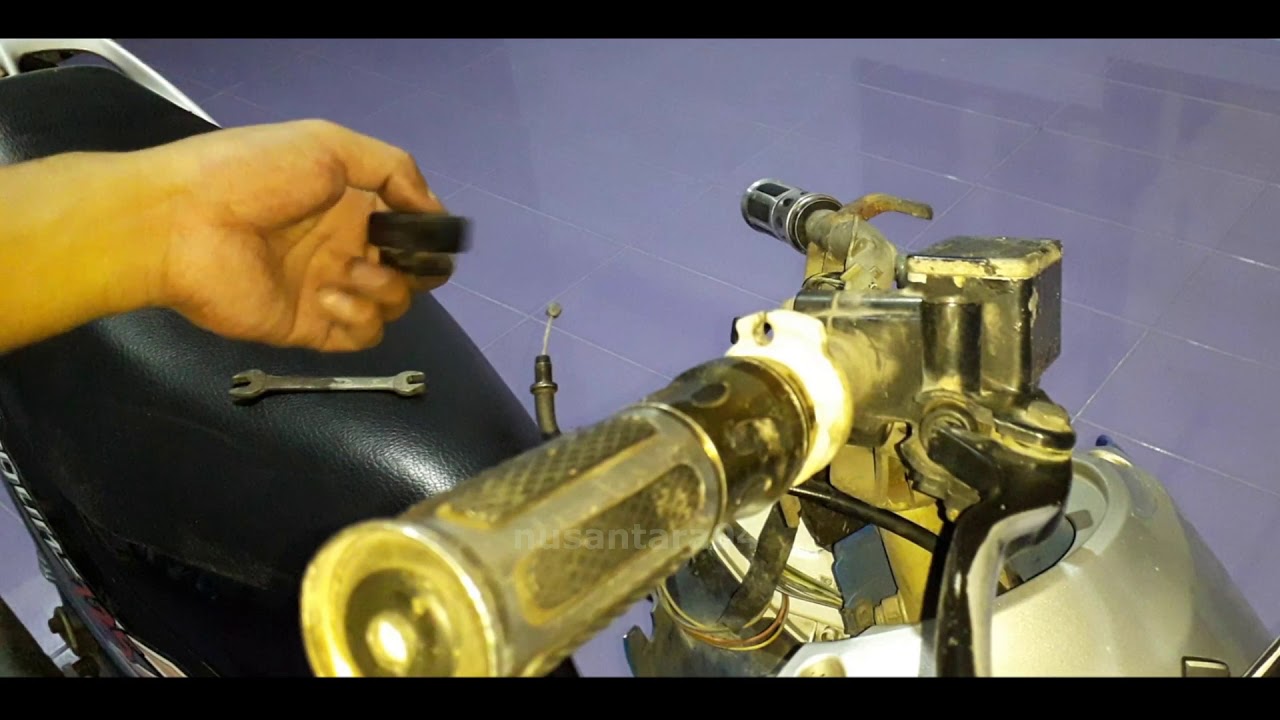 cara perbaiki gas motor keras atau susah diputar