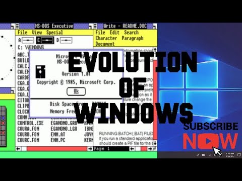 WINDOWS EVOLUTION |WINDOWS 1- 10 EVOLUTION|EVOLUTION OF WINDOWS FROM ...