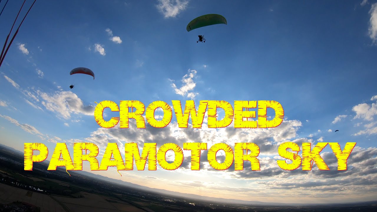 crowded paramotor sky - YouTube