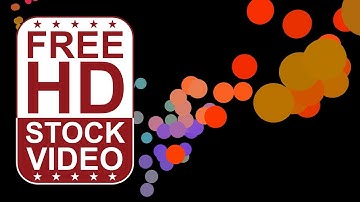 Free Stock Videos – abstract colorful spheres falling and bouncing on black background 3D
