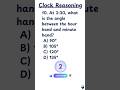 Clock Reasoning part01 #youtubeshorts #ytshorts #clock_reasoning_tricks #reasoning #trending