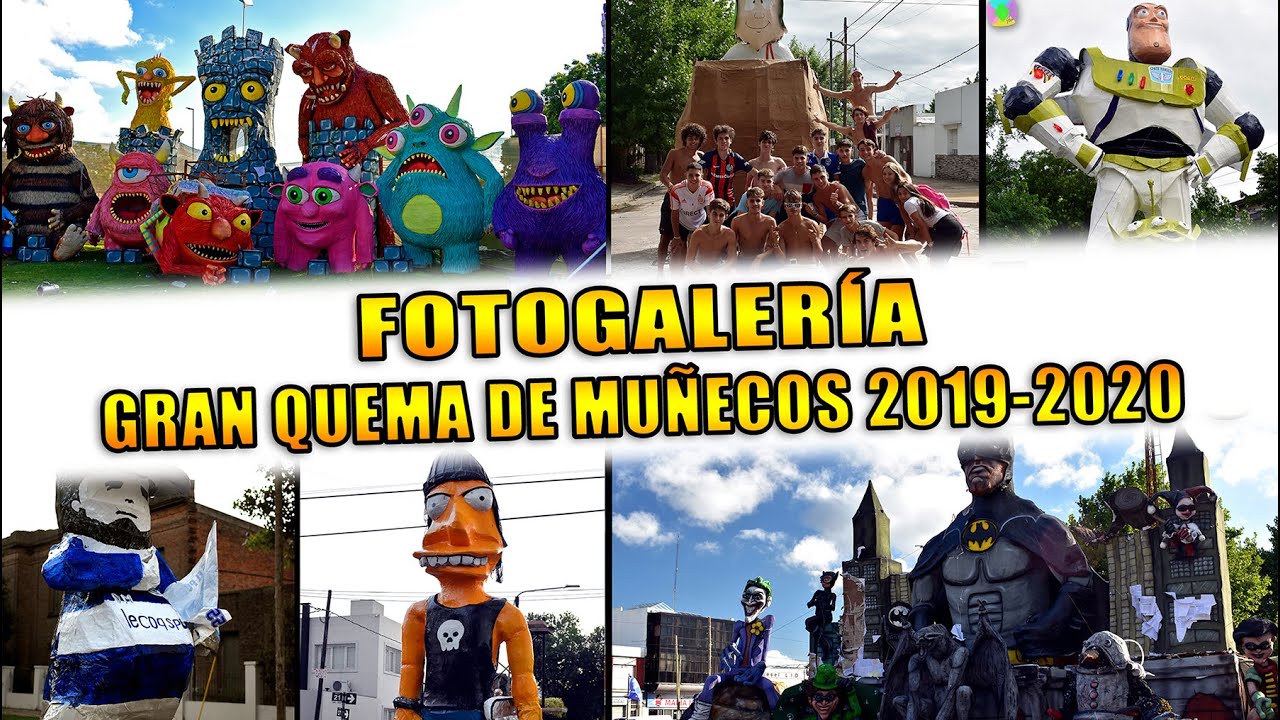 Los Muñecos de Fin de Año que recibieron el 2020 en La Plata, Argentina - Quema de Momos o Fallas