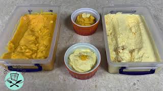 Mango Sorbet and mango ice cream سوربيت المانجا وآيسكريم المانجا بطريقه سهله