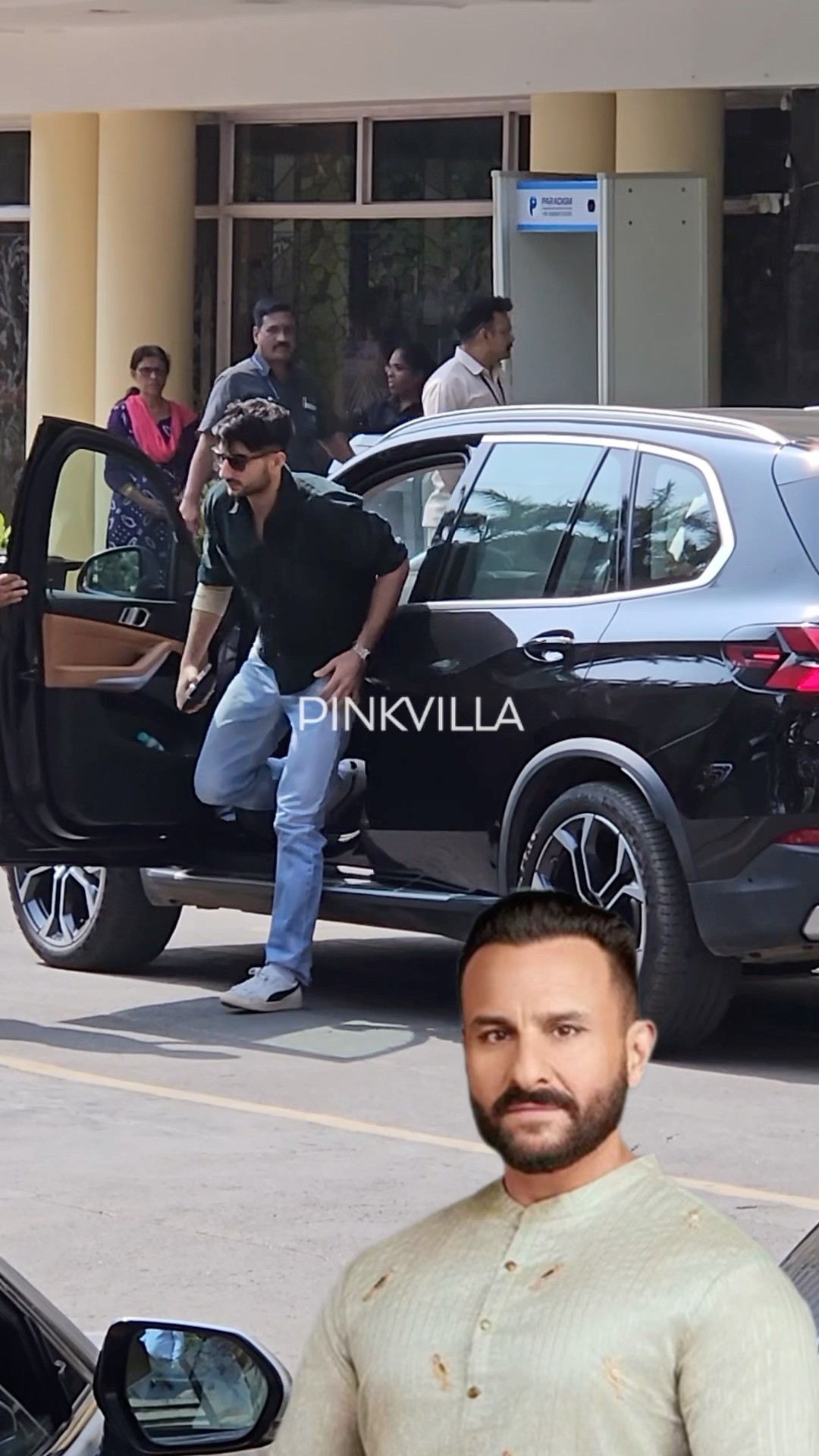 Ibrahim Ali Khan REACHES Hospital to meet FATHER Saif Ali Khan❤️ | #shorts #bollywood