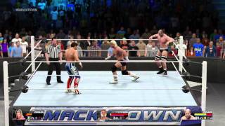 WWE 2K15   Dolph Ziggler vs Cesaro Vs Tyson Kidd   Smackdown Title Match! PS4