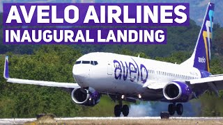 INAUGURAL AVELO FLIGHT | [4K] Avelo Airlines Boeing 737-800 N802XT Landing and Walkaround at STS