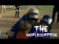 Soldier Surprises Children at Lamar Little League Game in Richmond
