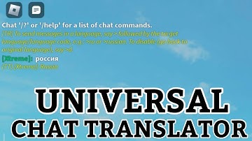 Roblox Script Showcase - Chat Translator! (Uses Google Translate)