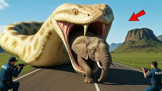 Fearless Heroes Confront Giant Python To Save The Playful Elephant π Profile
