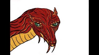 Dragon - FRED 8 - Drawing Practice Time-lapse for Artstation