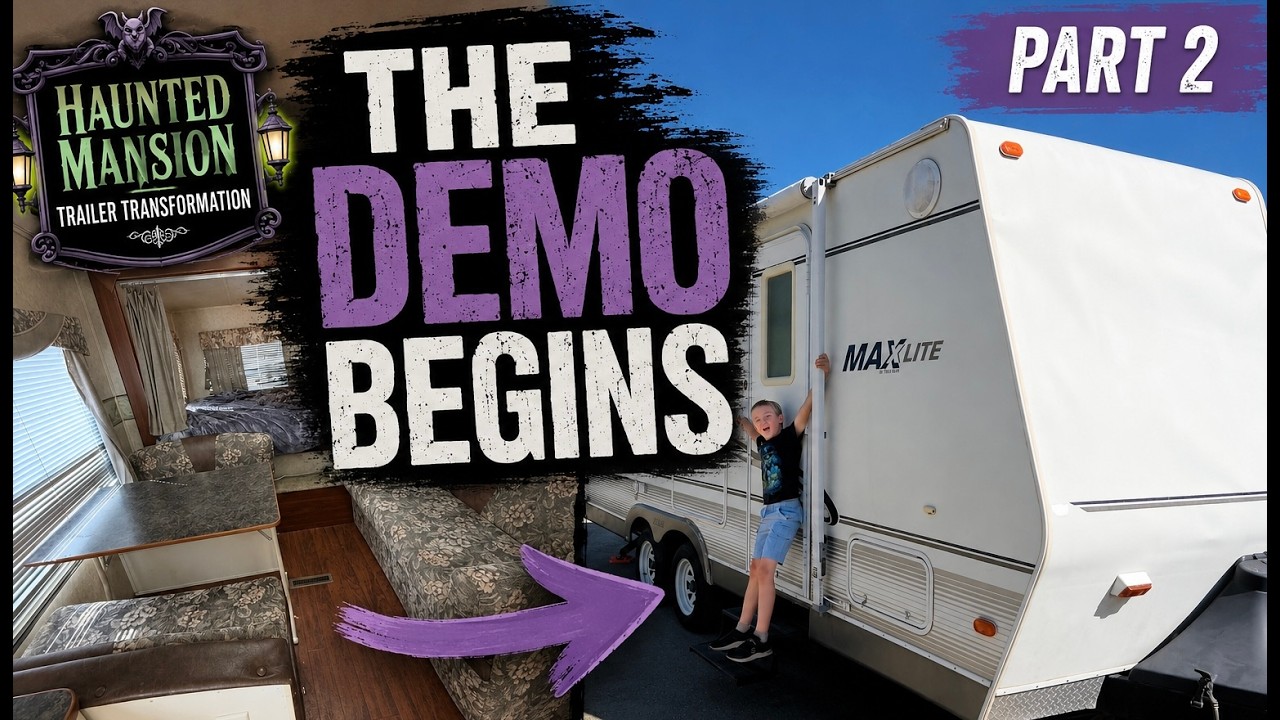 Haunted Mansion Trailer Renovation Begins! | Demo Day!