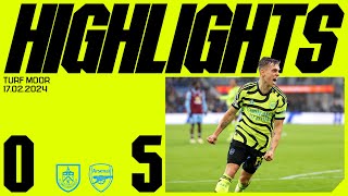 FIVE-STAR GUNNERS! | HIGHLIGHTS | Burnley vs Arsenal (0-5) | Odegaard, Saka (x2), Trossard \& Havertz