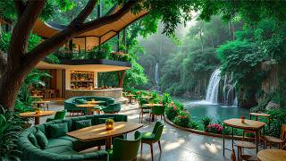 Morning Jazz Background Music At A European Coffee Shop - Morning Jazz With A Serene Forest Setting