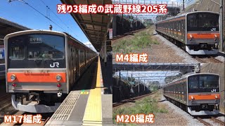 【残り3編成】残り3編成の武蔵野線205系を1時間で全編成撮れた