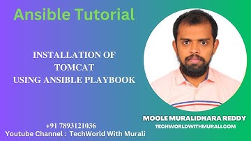 Installation of tomcat using ansible playbook - TechWorld with Murali - Ansible Tutorial - Moole