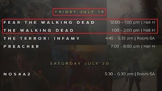 The Walking Dead & Fear The Walking Dead SDCC 2019 Panel News & Discussion