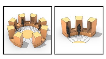 Rhino Grasshopper (Radial Parametric Bench)