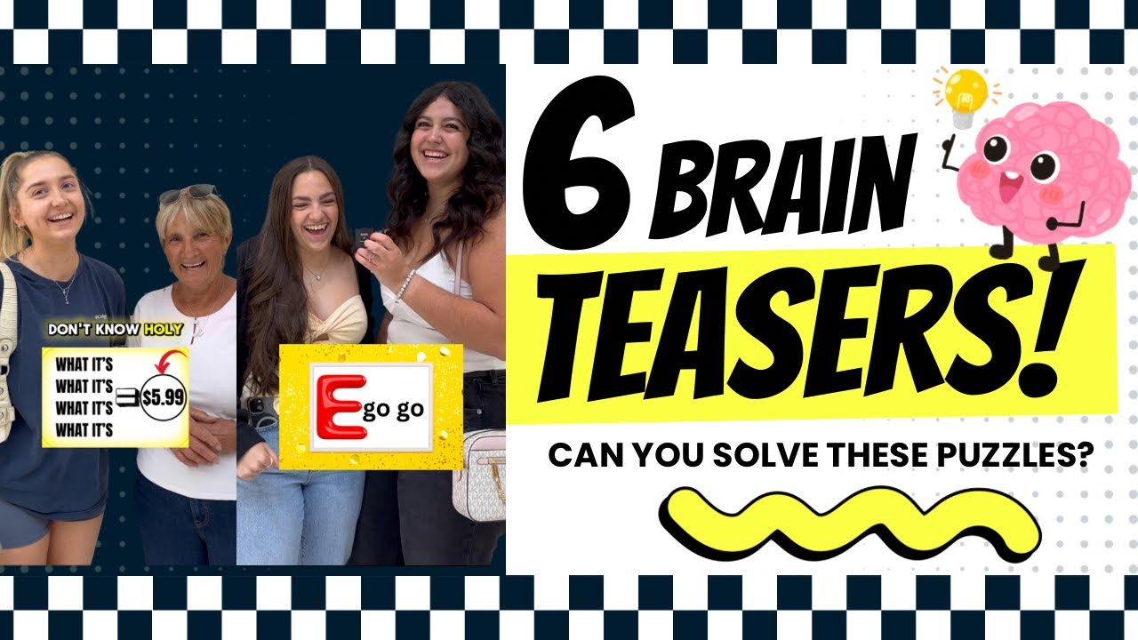 🧠 Только гений может решить все 6 головоломок..