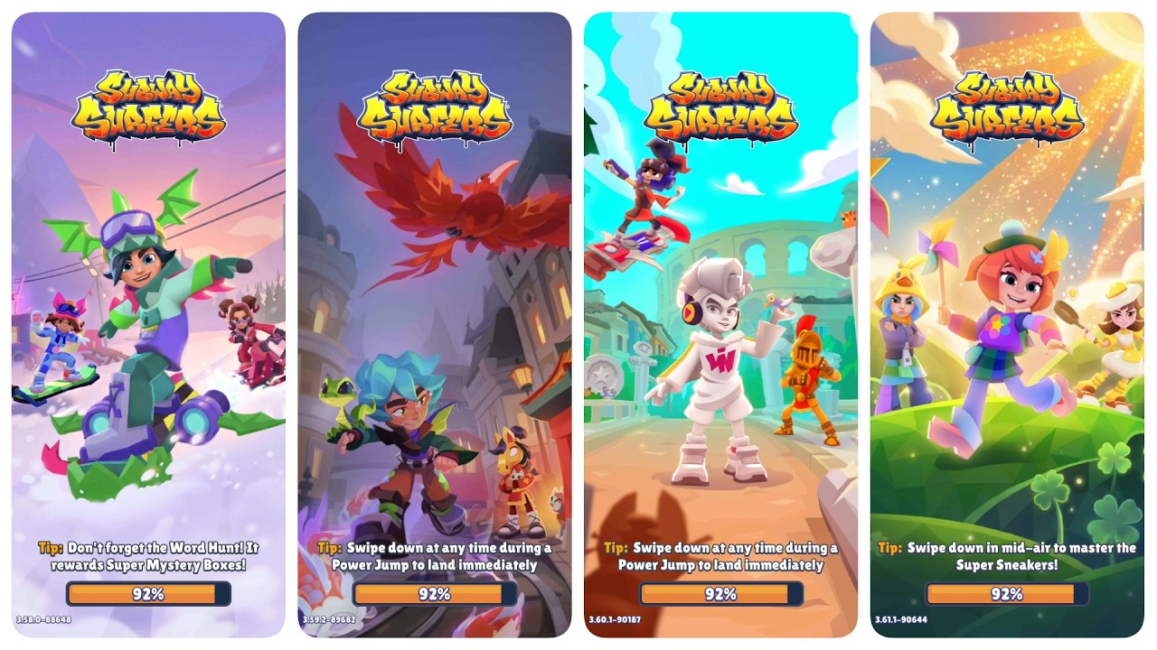 Subway Surfers Winter Xtreme vs London Lucky Creatures vs Rome vs Easter Ireland 2026