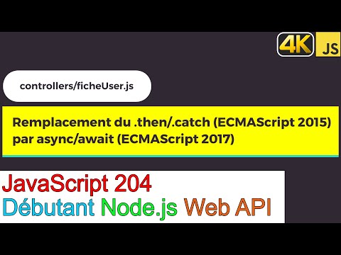 JavaScript204-Node.js-Web API-Remplacement du .then .catch par async et await avec try et catch