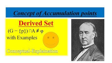 Accumulation points||Derived set||general topology