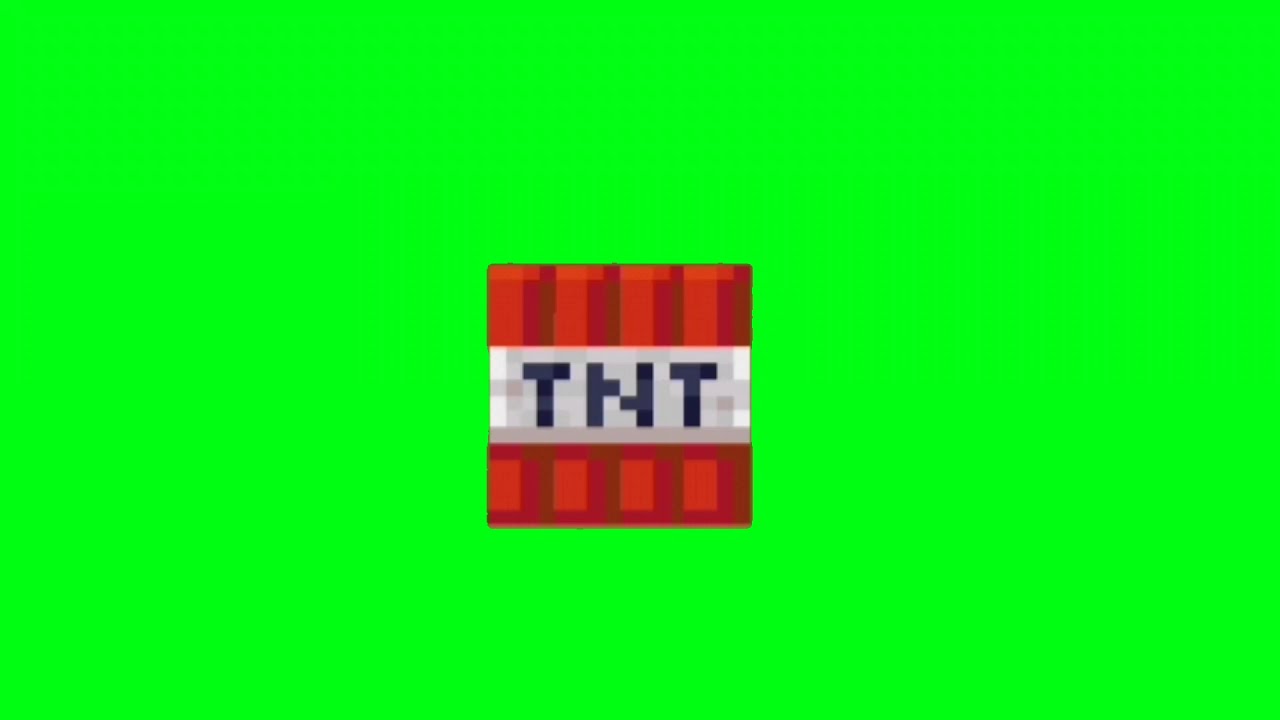 Minecraft Explosion TNT (Green Screen) YouTube