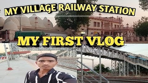 My First Vlog 🥰 | My Village Railway Station |