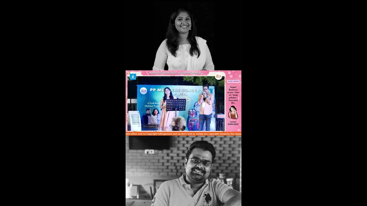 PP Members Concert - Vijitha (Playback Singer, ZeeTamil SaRaGaMaPa Jury) & Dileep