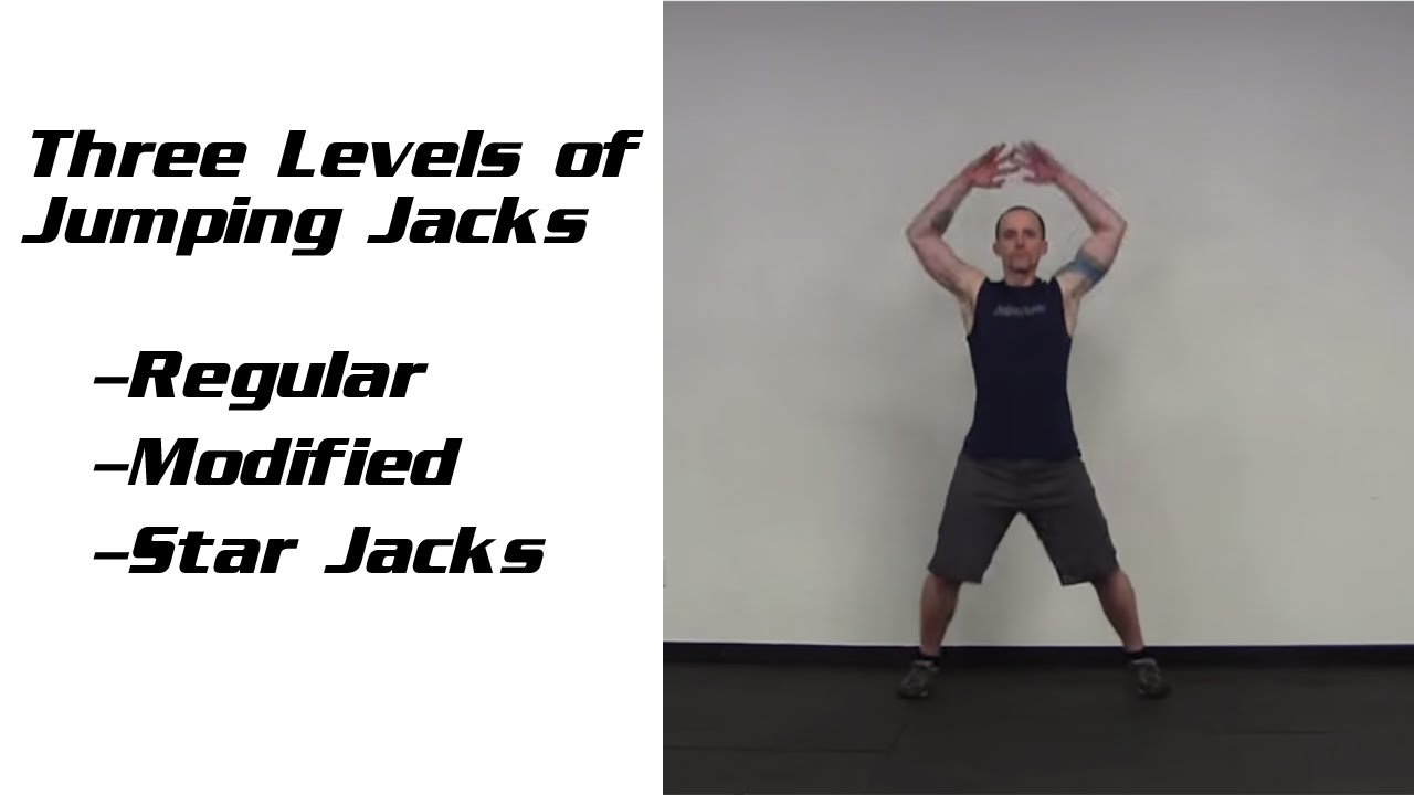 3 Levels of Jumping Jacks 