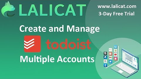 How to Create and Manage Todoist Multiple Accounts with Lalicat Virtual Browser?