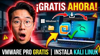 VMware Pro es GRATIS Instala Kali Linux en Windows 11 AHORA