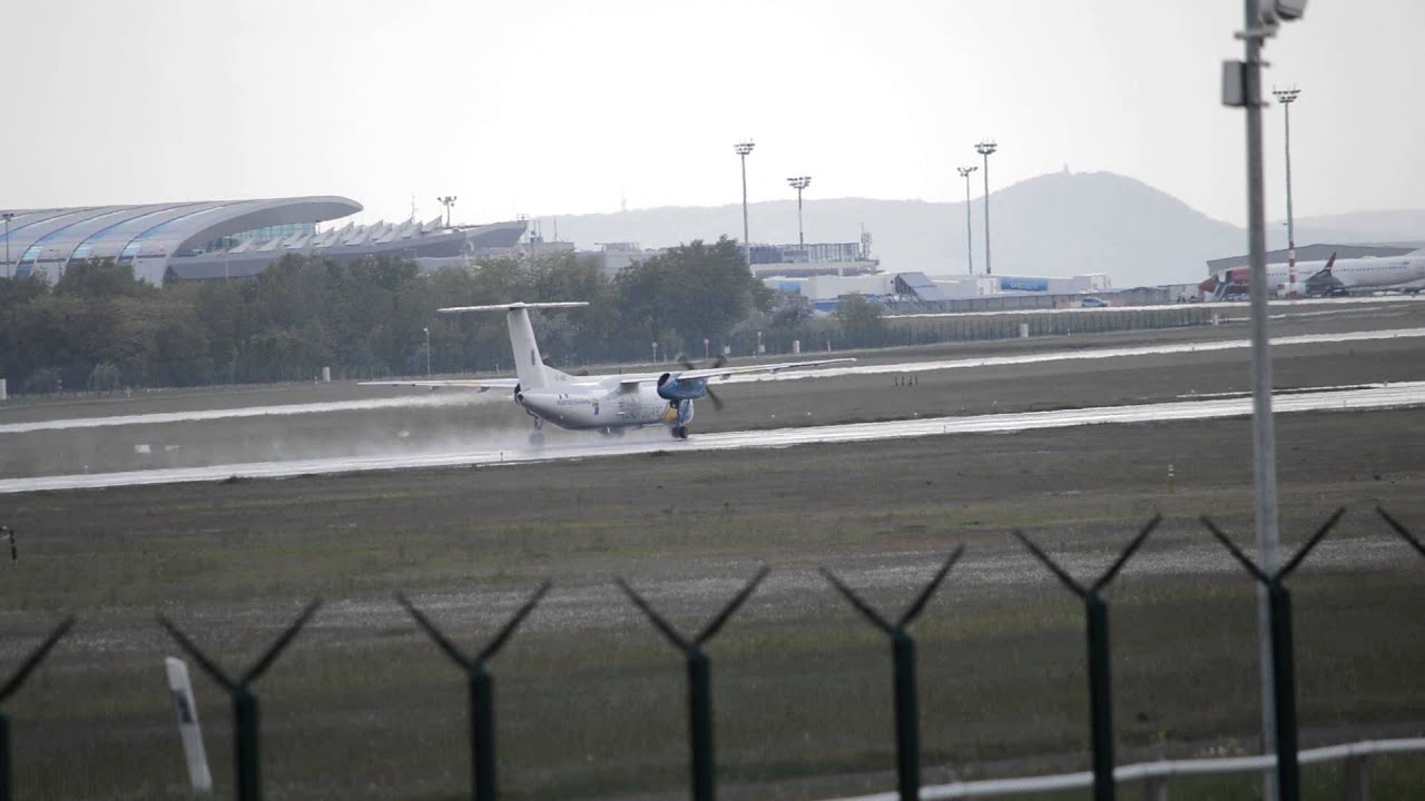 Takeoff Swedish Coast Guard DH8C Budapest Liszt Ferenc LHBP