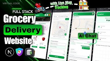 ⚡ Build a Full Stack Grocery Delivery Website Using Next.js  ( With Map Live Tracking, AI Chat ) 🔥