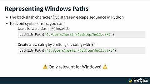 Introduction to File Paths and Python