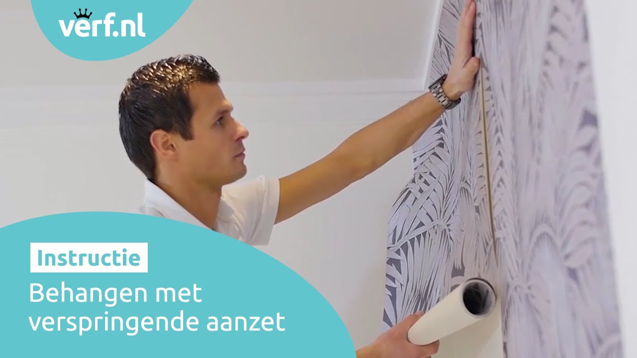 Behangen met verspringende aanzet | Behang instructies | Verf.nl
