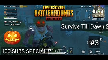 [ ROAD TO 100 SUBS ] PUBG MOBILE SURVIVE TILL DAWN 2 | HALLOWEEN UPDATE GAMEPLAY  #3