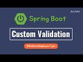 Spring boot  creating custom annotation for validation  interviewqa  javatechie