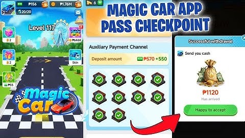MAGIC CAR APP HOW TO PASS CHECKPOINT IN GREEN POINTS EXPLAIN (STEP BY STEP