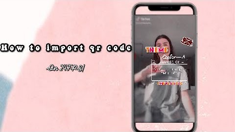 How to import a QR code in 24FPS