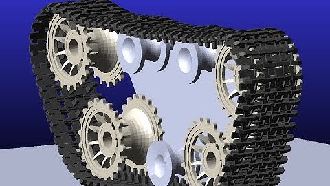 Simulação Lagarta / Continuous track - Msc Adams 2