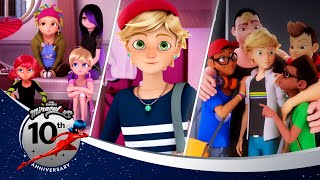 картинка: ЛЕДИ БАГ И СУПЕР-КОТ | 🔝 ДРУЖБА  🐞 | 10 лучших моментов | 10-летний юбилей 💫