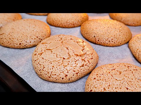 ВСЕГО 4 ИНГРЕДИЕНТА и ЭТОТ вкус НЕ сравнится с МАГАЗИННЫМ Простой Рецепт ДОМАШНЕЕ Миндальное ПЕЧЕНЬЕ