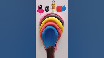 Find the mixed color of Squid Game 2 #colormixing #squidgame2 #claymixing