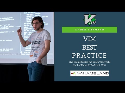 Vim Tricks Live Coding auf Deutsch mit Daniel Siepmann