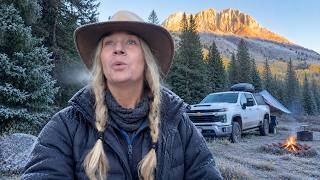 FREEZING TRUCK Camping in COLORADO Exploring OURAY and TELLURIDE | Van Life