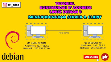 Tutorial Konfigurasi IP Address Linux Debian dan Cara Menghubungkan komputer Server & Client