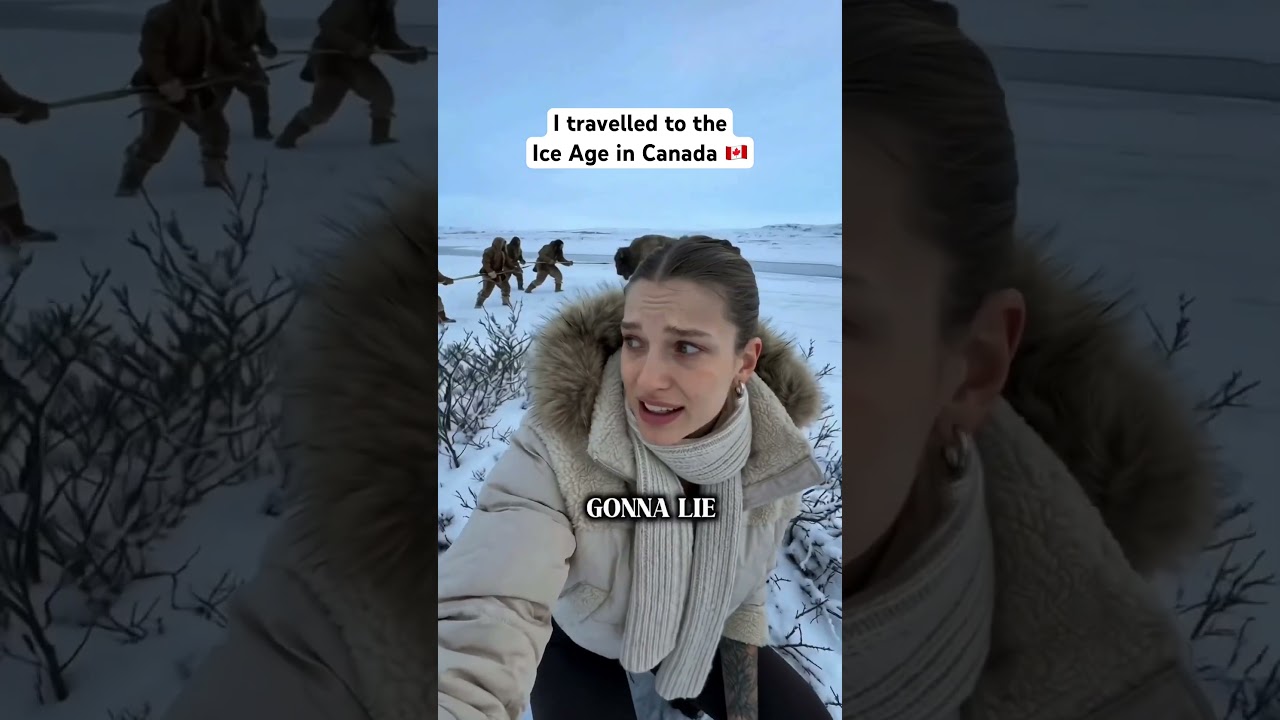 I travelled to the Ice Age in Canada! 🇨🇦 #history — Transcript