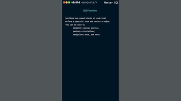 MS SQL Server Database Concepts: What is a Function in SQL? and How to create it? Master SQL