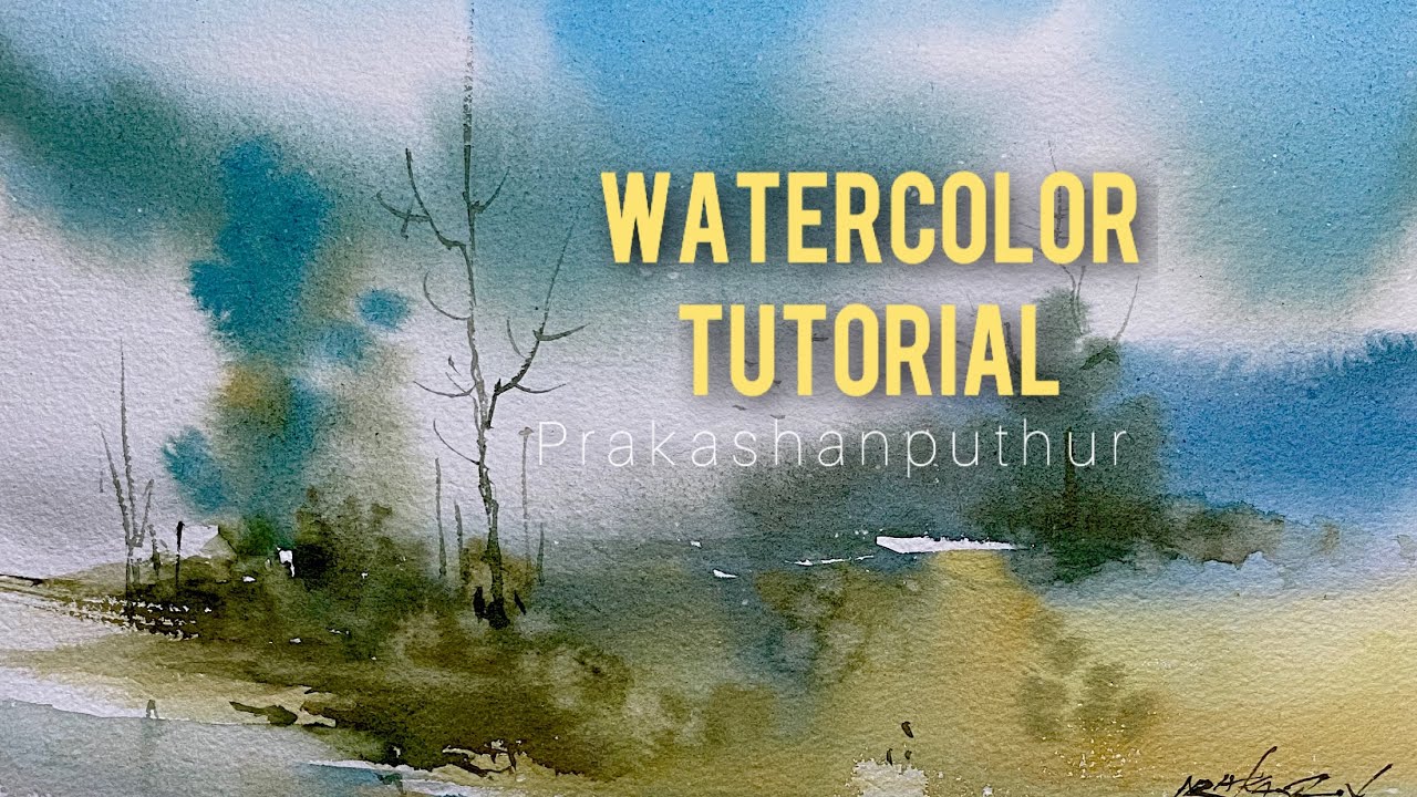 Easy water color demo by Prakashan Puthur - YouTube